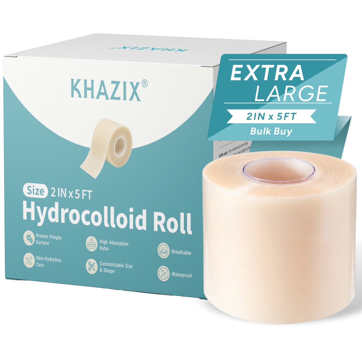 Face Oil - Curativo Hidrocoloide KHAZIX em Rolo 2in