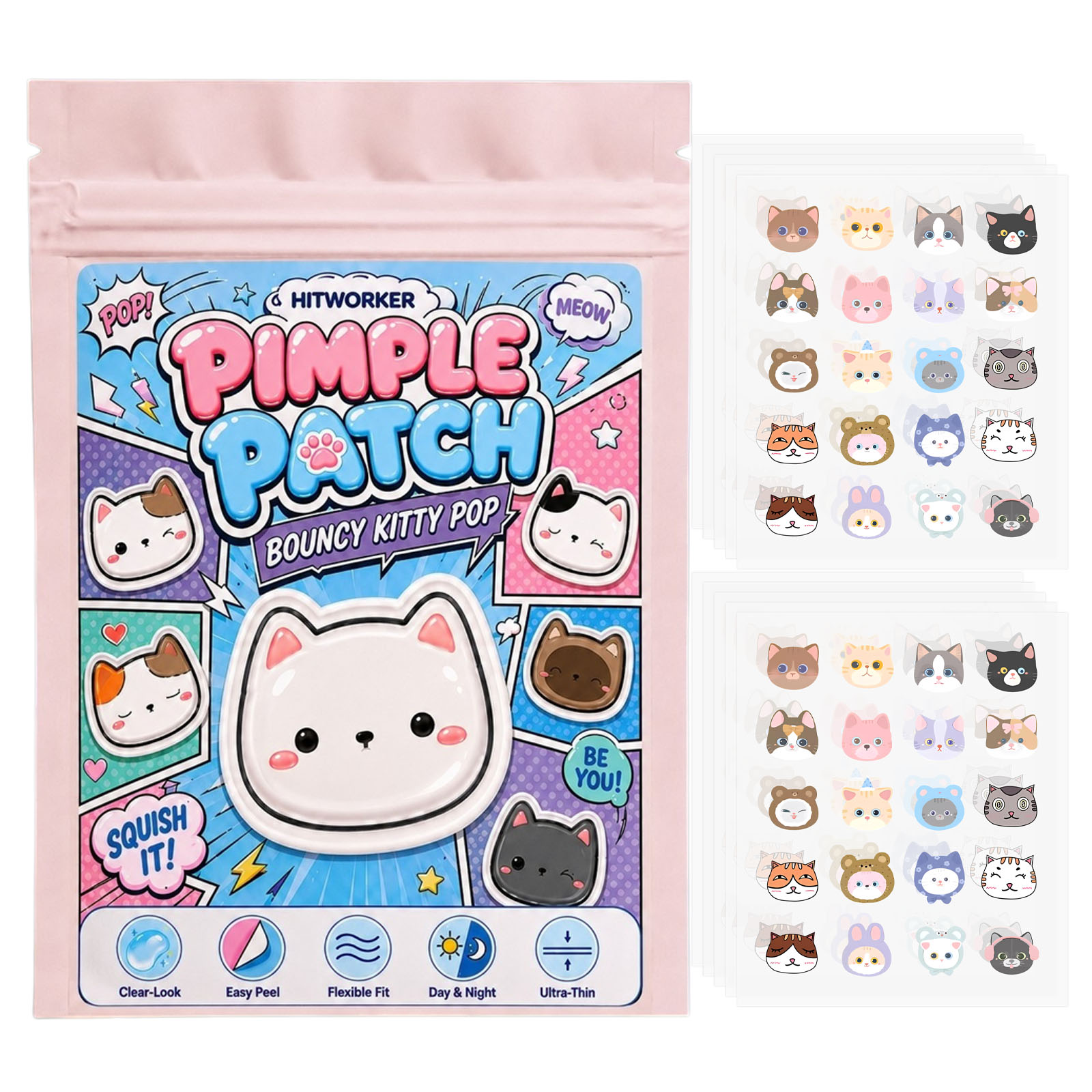 Night Cream - 100 Adesivos de Pimple Patch de