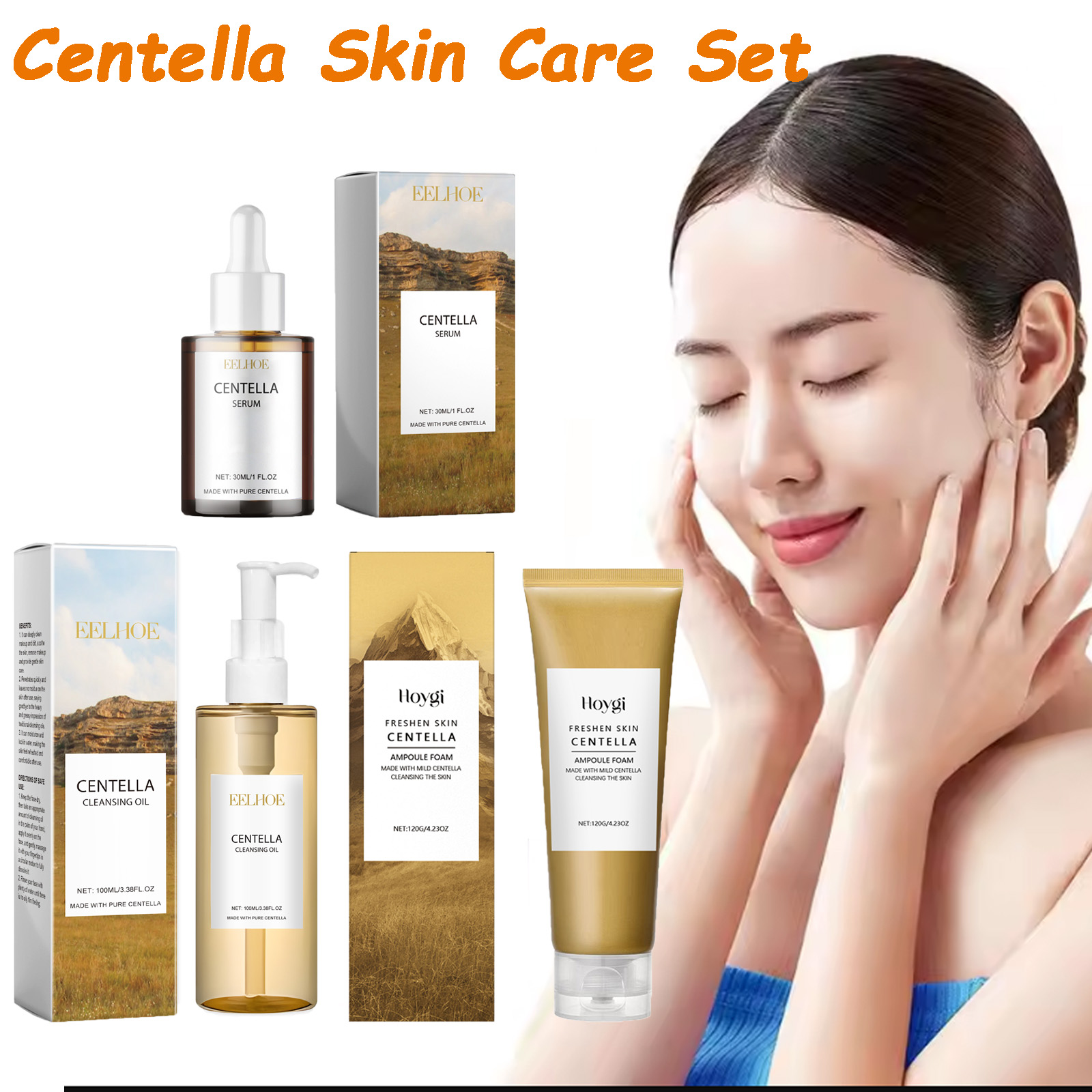 Centella conjunto de cuidados  - Skincare Glowing avaliação e preço