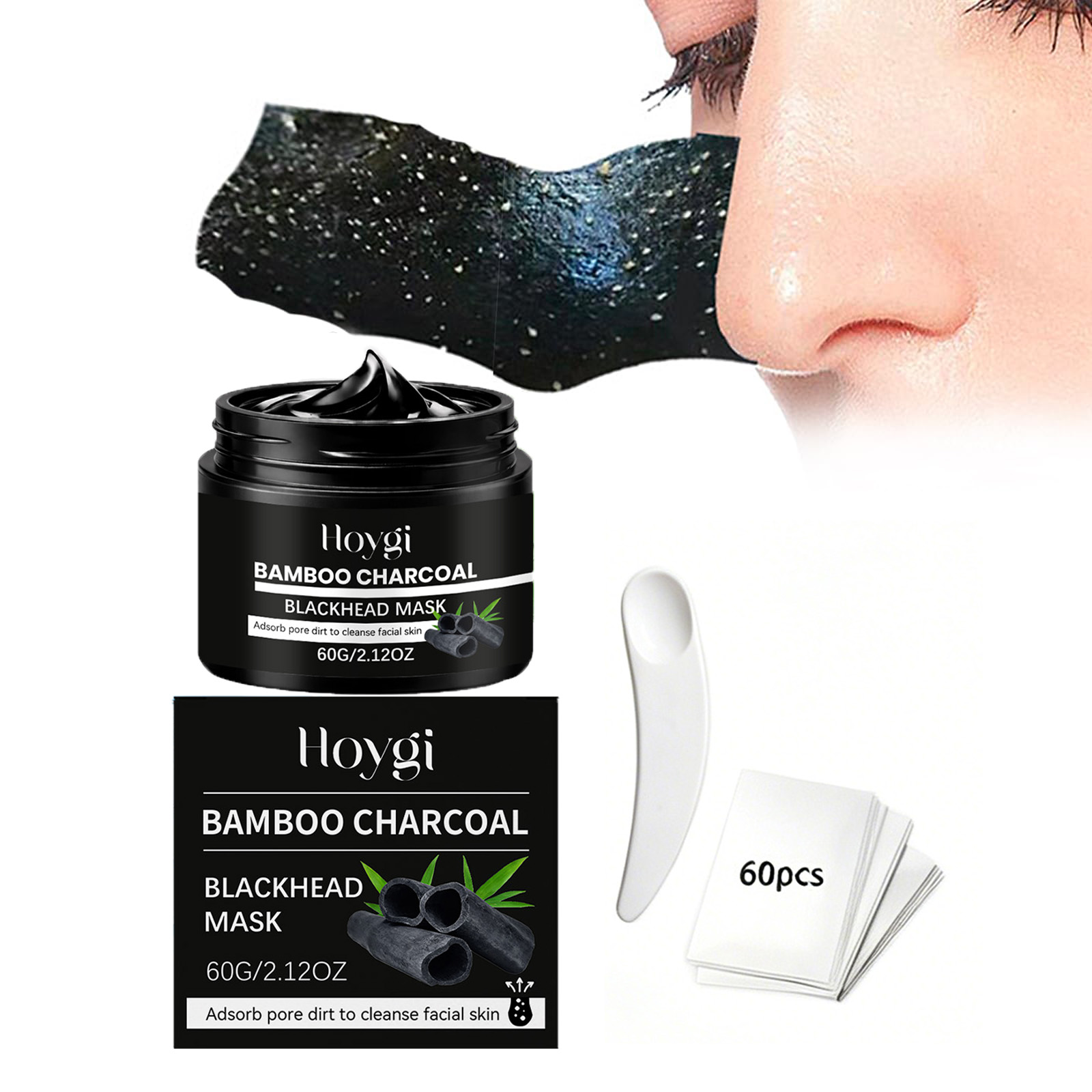 Máscara de Carvão de Bambu par - Face Mask Skincare avaliação e preço